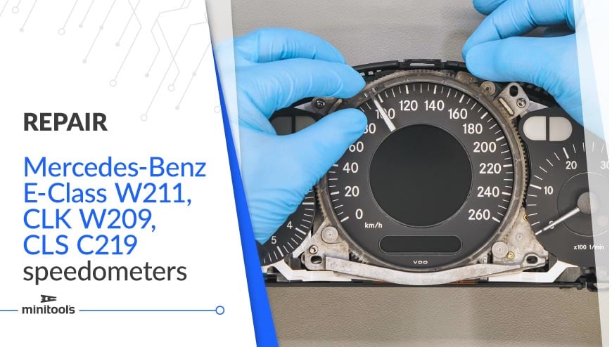How to fix the speedometer needle of Mercedes CLK W209, CLS C219 and E-Class W211