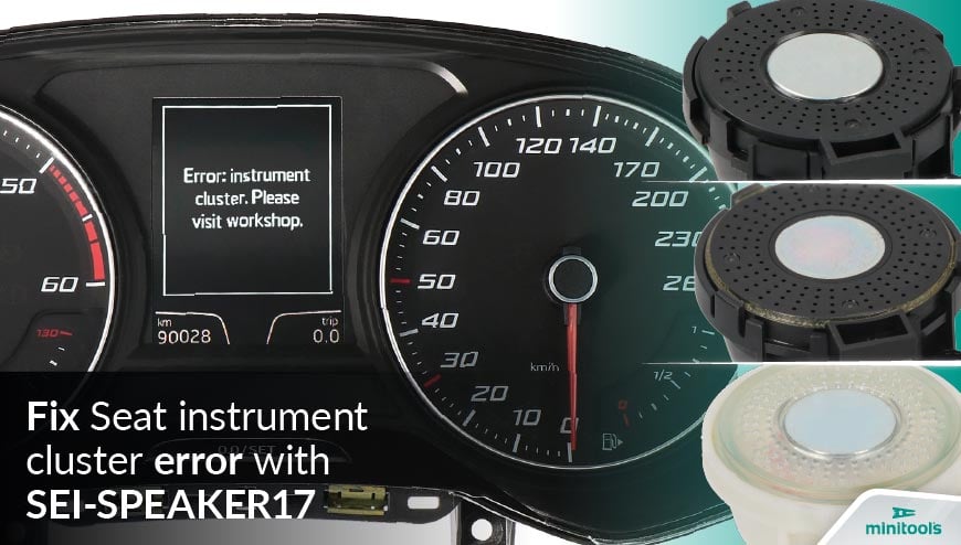 How to remove the message "Error: instrument cluster. Visit Workshop" from Seat dashboards